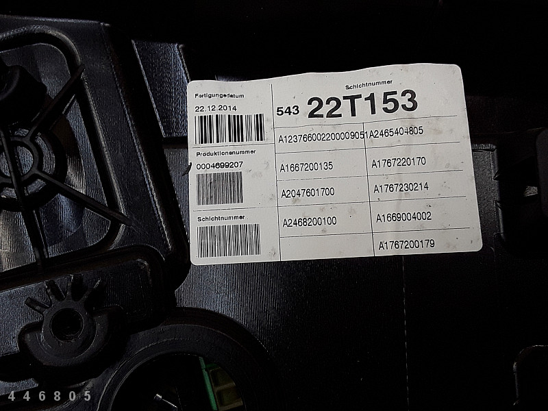 2016 MERCEDES A CLASS WINDOW REGULATOR FRONT LEFT SIDE LHD A12376600220000905 - Produktbild 1