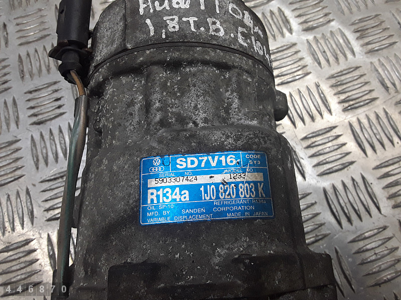 2004 AUDI TT COMPRESSEUR DE CLIMATISATION ESSENCE 1800TURBOPETROL 1JO820803K - Picture 7 of 7